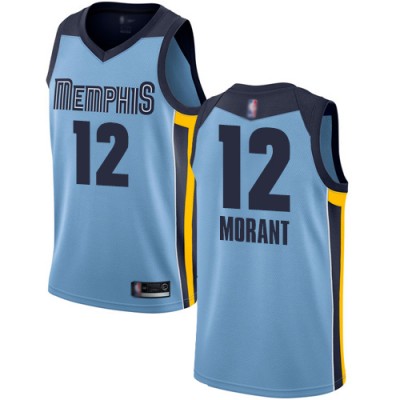 Nike Memphis Grizzlies #12 Ja Morant Light Blue Youth NBA Swingman Statement Edition Jersey